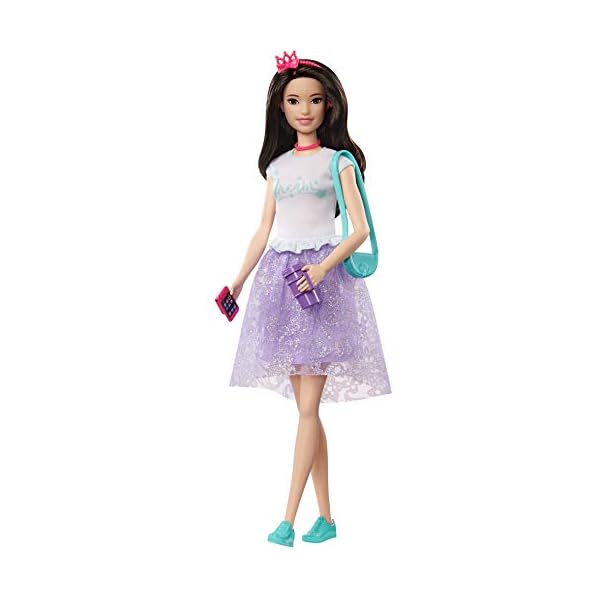 Barbie GML71 Prinzessinnen Abenteuer Renee Puppe, Mädchen Spielzeug ab 3 Jahren