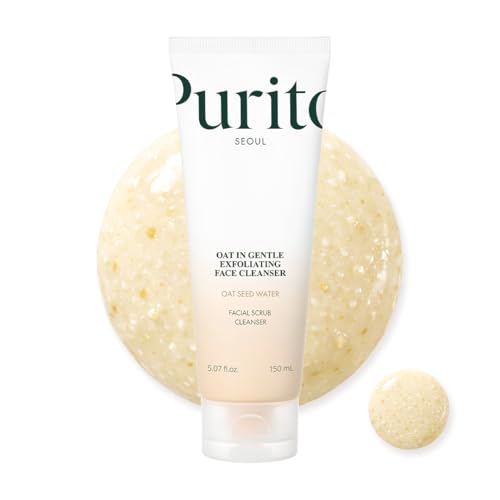PURITO Korean Oat Exfoliating Face Polish Gentle and Efficient Scrub Suitable for All Skin Types Moisturizing Soothing Solution 150 ml