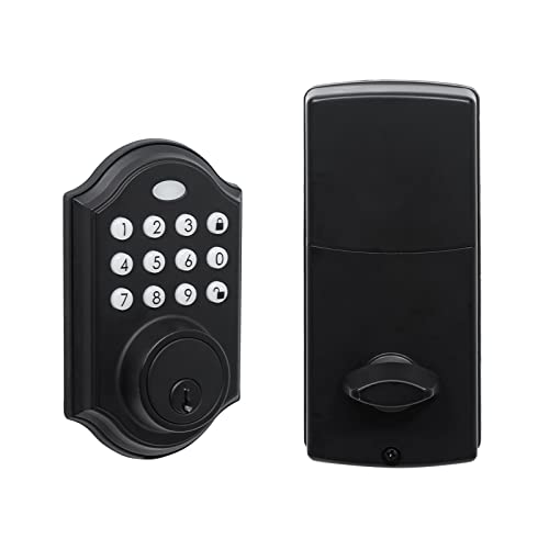 Natsukage Keypad Deadbolt Electronic Keyless Entry Door Lock, Auto Lock