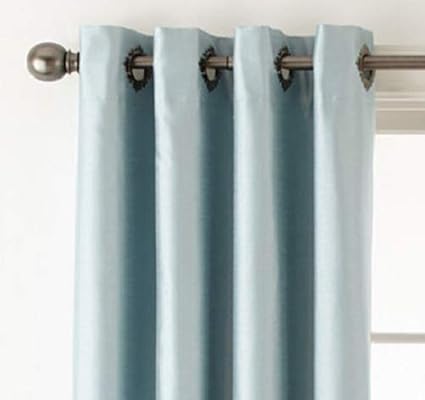 Royal Velvet Plaza Grommet Top Lined Blackout Panel 50x63 Seamist