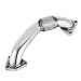 Mophorn Duramax Header Bolt On Passenger Side up-Pipe with Gaskets Fits for 2001-2016 GM 6.6L Diesel LB7 LLY LBZ LMM LML 6.6L Silver