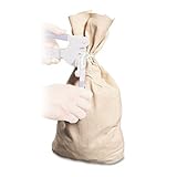 Heavyweight Cotton Duck Cloth Coin Bag, 10oz Canvas, 12 x 19, White