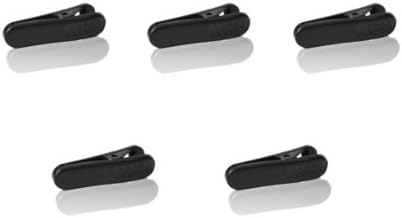 YPA MMC35 Black Mic Clip for Headset Tie-Clip Lapel Microphone Cable 5PCS