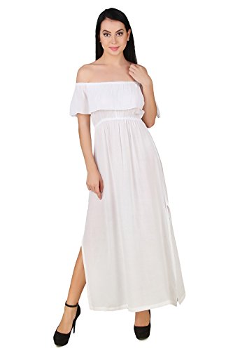 white dress with slits on both sides