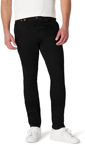 Indigo Star Iron Skinny Leg Fit Black Sand Wash Denim Jeans Pants