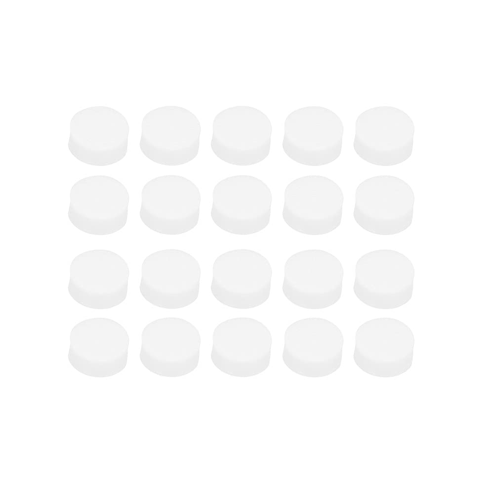 Alnicov White Mother of Pearl Shell Dots,6mm Guitar Fretboard Inlay Dots Maker for Guitar Fingerboard(Pack of 20)