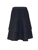 Baby'O Girl's Lightweight 2 Layered Denim Knee Length Skirt