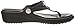 crocs Women's Sanrah Studded Circle WDG Flip Flop, Black/Black, 8 B(M) US