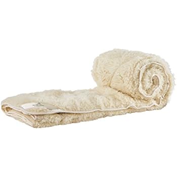 Sleep & Beyond myDual Pad Washable and Reversible Wool Mattress Pad, Queen 60x80