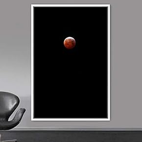 signwin Framed Canvas Wall Art Moon Astronomy &...