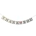 Thank You Wedding Bunting Banner Photo Booth Props Garland Anniversary Bridal Party Decoration (Gold)
