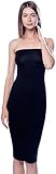 DNA Couture Women's Basic Strapless Bodycon Mini Tube Dress