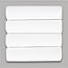 Bacati Set of 4 Muslin Swaddling Blankets, Solid White