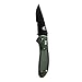 Benchmade - Griptilian 551 Knife with CPM-S30V Steel, Drop-Point Blade, Serrated Edge, Coated Finish, Olive Handle