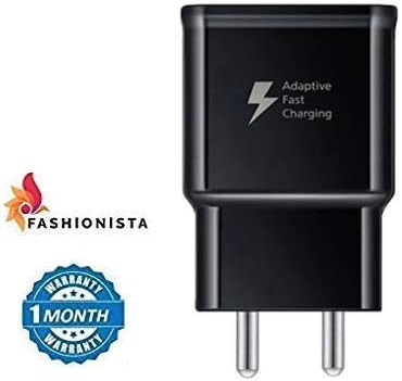 FASHIONISTA 2.0AMP Fast Charger Adapter for Samsung S8/S9/S9 Plus/S10/S10 Plus C7 Pro/C9 Pro (Black)