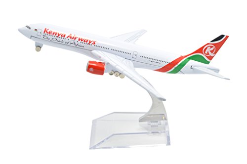 TANG DYNASTY(TM) 1:400 16cm Boeing B-777 Kenya Airways Metal Airplane Model Plane Toy Plane Model
