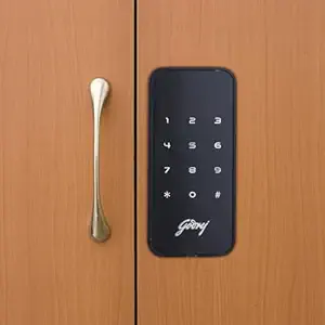 Godrej Advantis Cabinet Digital Lock | Pin Access | Smart Digital Lock for Home & Office Wooden Cabinet, Wardrobe | Black
