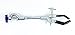 Clamp Retort with 3 Black Sleeved Prongs and Boss Head