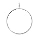 10PCS 32mm Round Open Back Bezel Pendant, Open Back for Resin, Polymer, etc. Open Back Frame with 1 Loop, Silver