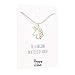 Happy Kisses Unicorn Necklace – Unicorn Pendant – Gold & Silver – Message Card - Kids & Women