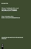 Schlichtung, , 3110136228