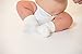 Sock Ons Keep Baby Socks On White (SM 0-6)