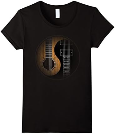 Women's Martin Yin-Yang Guitar T-Shirt For Men  Women Large Black