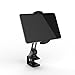 Tablet Stand LARICARE Phone Stand Phone Holder 360 Degree Swivel Aluminum Adjustable Sturdy clamp for Camera, iPad, iPhone, Samsung and Other Smart Phones LD204B(Black)