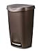 Umbra, Bronze Brim Large Kitchen Trash Stainless Steel Foot Pedal - Stylish and Durable 13 Gallon Step Garbage Can with Lid primary