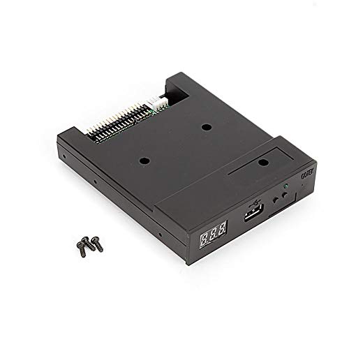 CLAUKING USB External Floppy Disk Drive, 3.5" Floppy & Tape Drives 1.44MB Sfr1m44-u100k Updated Version USB Flash Disk Floppy Drive Emulator with Screws Black - Thumbnail 4
