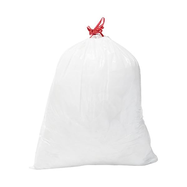 Amazon Brand Solimo Tall Kitchen Drawstring Trash Bags, Clean Fresh