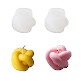 NOA 2 PCS Candle Mold Creative Knot Shape Magic