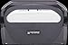 San Jamar TS510TBK Toilet Seat Cover Dispenser, Black Pearl