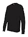 Hanes Men's Tagless Long Sleeve T-Shirt with a Pocket - X-Large - Black