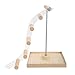 Hffheer Pet Parrot Stand Wooden+Metal Parrots Playstand Perch Gym Stand Playpen Ladder Bird Playground Parrot Perch Gym Stand Playpen Parrot Cage Toys for Parakeet Conure Cockatiel Cage Accessoriesthumb 4
