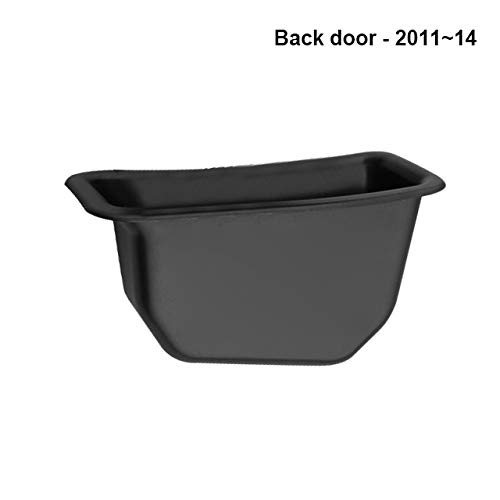 Ywillink 1Pair ABS Interior Front/Back Door Armrest Storage Box Trim for Ford Edge 2011-2018