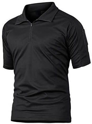 Tacvasen スポーツ T シャツ メンズ アウトドア タクティカル ポロシャツ 折り襟 トレーニングウェア 速乾性 迷彩 半袖