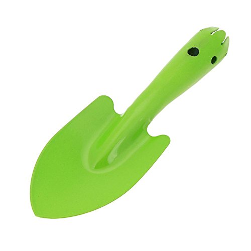 Mikolot Mini Metal Garden Hand Shovel Flower Soil Planting Kids Spade Tool(Green)