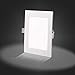 Gianor 8 inch 18W Ultra Thin Square Recessed Light with J-Box, 6000K Daylight, 150W Equivalent, No-Dimmable Ceiling Light