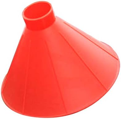 Ice Scraper Snow Shovel,Cone Shaped Funnel Windshield Snow Shovel Tool, Mucking Out Spade/Scoop,Snow Remover(Red)
