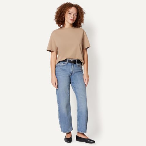 Amazon Essentials Women's Loose Fit Round Neck Short Sleeve Shirt