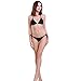 CROSS1946 Sexy Brazilian Ruched Semi Thong Bikini Bottom Women Tie Side By UPS M;Black
