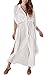 Women's Lace Swimsuit Cover Beach Kimono Cardigan Maxi Beach Dress. (White, XL)