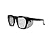 TITUS G12 Retro Style Safety Glasses Soft Folding Stainless Steel Mesh OR Color Matched Side Shield (Black Frame/Clear Lens, Glasses Only)