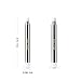 Dance Fairy Portable Telescopic Silver Sticks for Belly Dance Isis Wings, 1 Pair