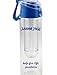 Infusion Water Bottle with FlipTop Lid, Spout and Carry Handle. Extra Cleaning Brush.
