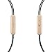 MATEDSOUS Earbuds with Mic and Volume Control Comfortable Noise Isolating Earphone Crystally-1 Wired in-Ear Headphone Clear HD Sound and Bass for Music and Cell Phones Gold Color Premium Gift Package