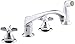 KOHLER K-7765-K-CP Triton Kitchen Sink Faucet, Polished Chrome (Handles Not Included)