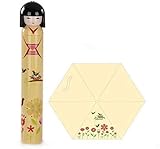 Cute Japanese Kimono Geisha Doll Folding Umbrella Anti UV RAIN Umbrella Unique