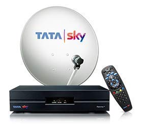 Tata Sky SD Set Top Box 1 Month Hindi Basic Pack (Black)